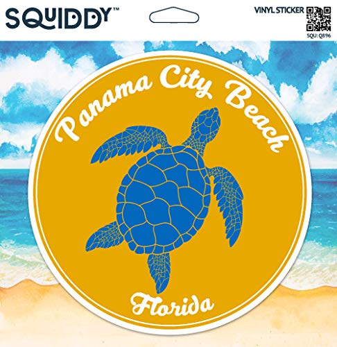 Squiddy Panama City Beach Florida Vacation Beach Town - Vinyl Sticker (7