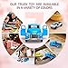 Little Blue Truck Toys for Kids Ages 2 3 4 5 6 7 8 Year Old Boys Girls, 1:32 Alloy Kids Car Toys, with Pull Back Model Cars diecast Cars Toddlers Race playsets Birthday Set