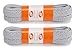 OrthoStep Flat Athletic Light Gray 54 inch Shoelaces 2 Pair Pack