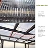 Rouleau De Panneau FRP Pour Toiture - 3m X 1m, épaisseur 1.2mm, Protection UV, Idéal Véranda