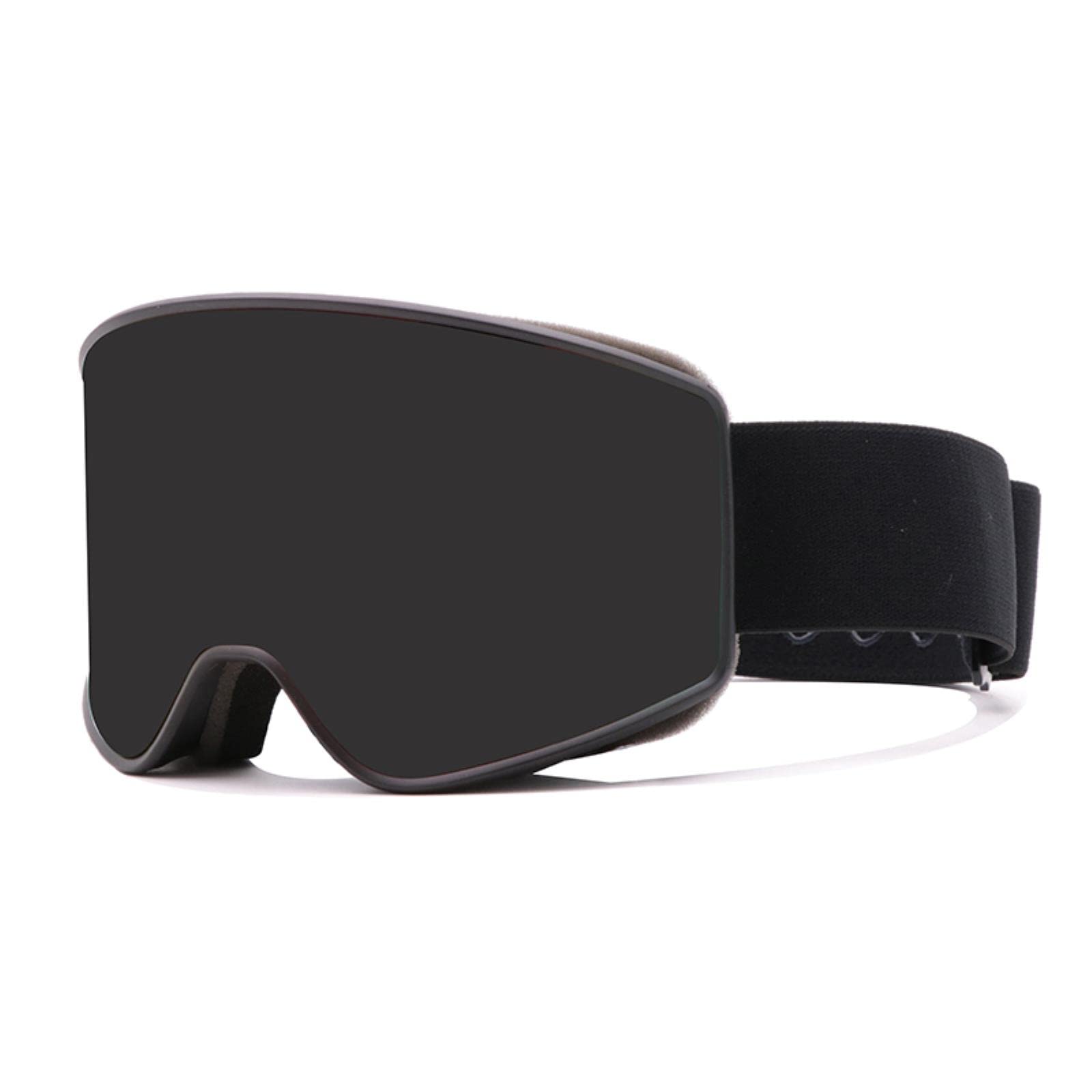 Gogle narciarskie, Nowe zimowe gogle narciarskie do sportów na świeżym powietrzu, męskie i damskie, dwuwarstwowe, przeciwmgielne, duże okulary narciarskie, okulary do wspinaczki narciarskiej(C2)