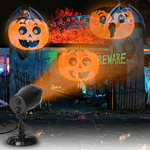 EAMBRITE Halloween Projector Light: Transform Your Home with 3 Dynamic Pumpkin Patterns