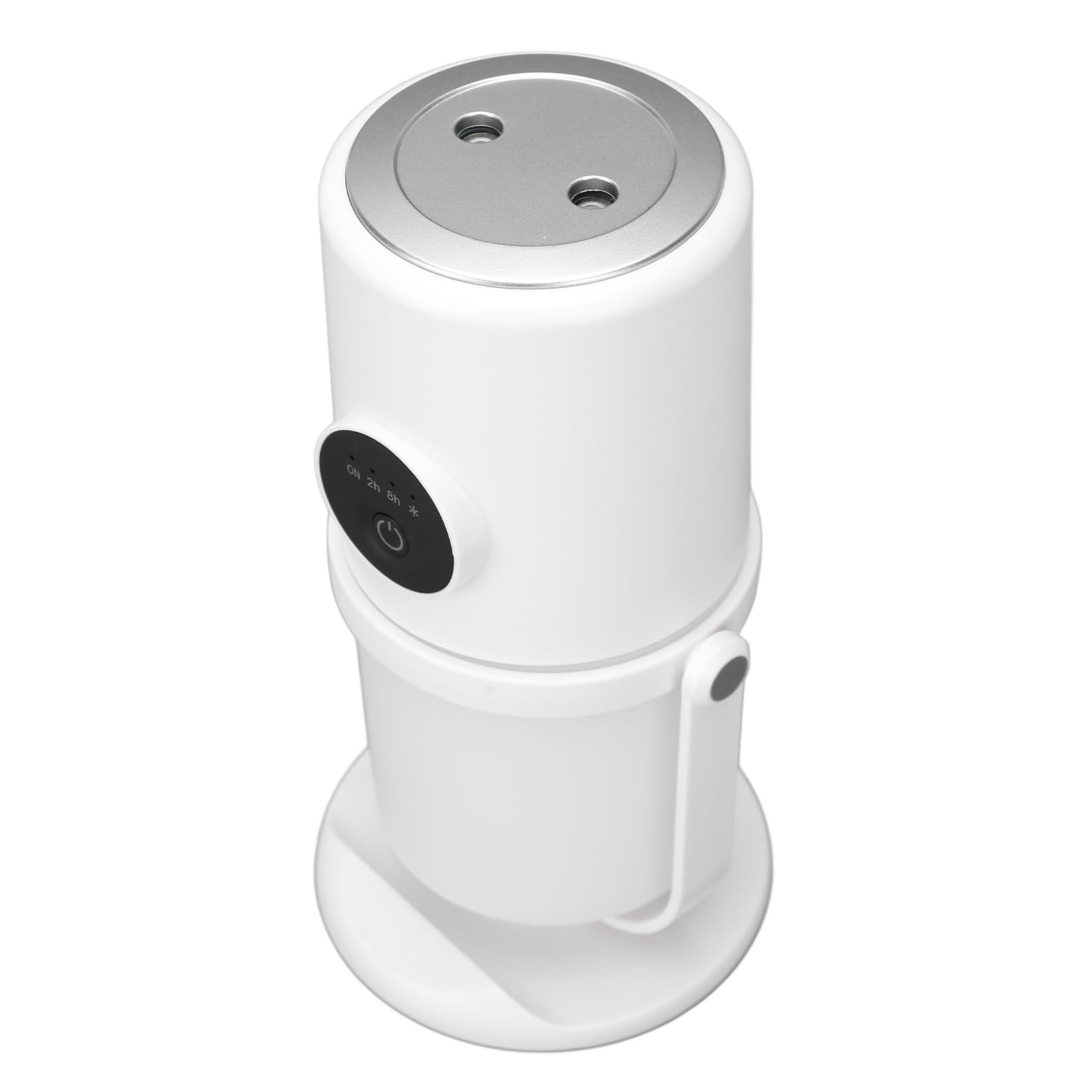 Wakects Tragbarer Mini-Luftbefeuchter, Leiser Zwei-Nebel-, Kabellos, Einfaches Befüllen, Kleiner Schreibtisch-Luftbefeuchter, Kompakt, 300 Ml, mit Ständer für Büro und Zuhause (WHITE)