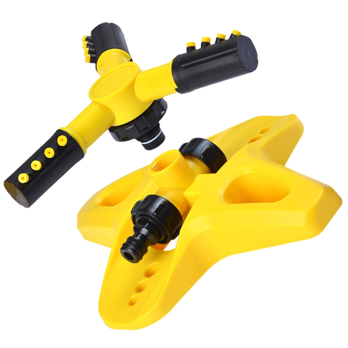ibasenice 3 Pièces Arroseur de Jardin Automatique Pulvérisateur Rotatif pour Arrosage de Pelouse et Jardin Eau et Aux Chocs