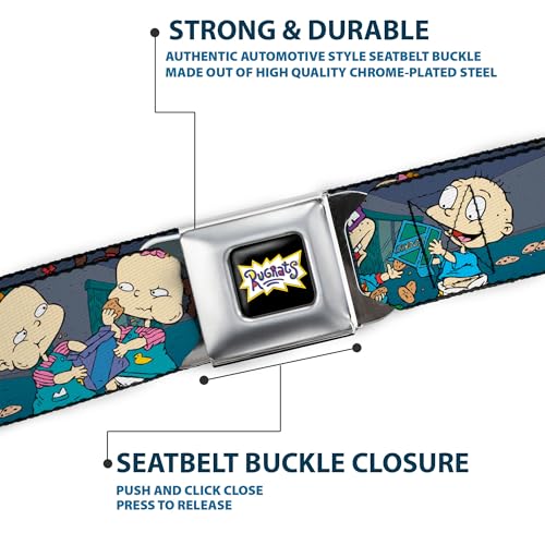 Cinturón de seguridad Rugrats Regular de Buckle-Down ajustable con hebilla metálica original 6