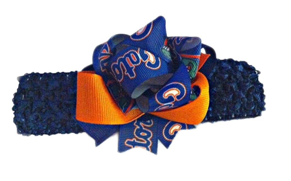 Gators Baby Girl Boutique Bow Crocheted Headband