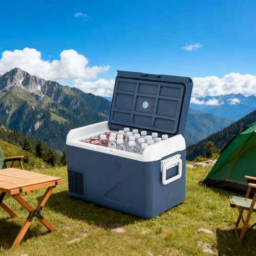 Image of ICF31 12 Volt Car Refrigerator,34QT /32L Portable Freezer Electric Cooler -4℉~68℉,12 /24V DC 100-240V AC Car Fridge for Camping, Road Trips, RV, Truck