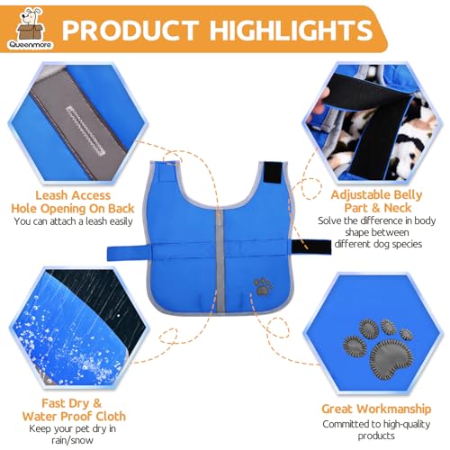 Image of Cold Weather Dog Coats Loft Reversible Winter Fleece Dog Vest Waterproof Pet Jacket Available in Extra Small, Small, Medium, Large Extra Large Sizes