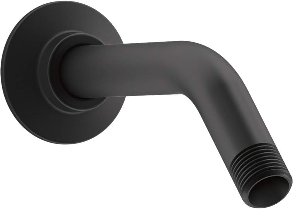 KOHLER MasterShower shower arm and flange,7-1/2 long, Matte Black