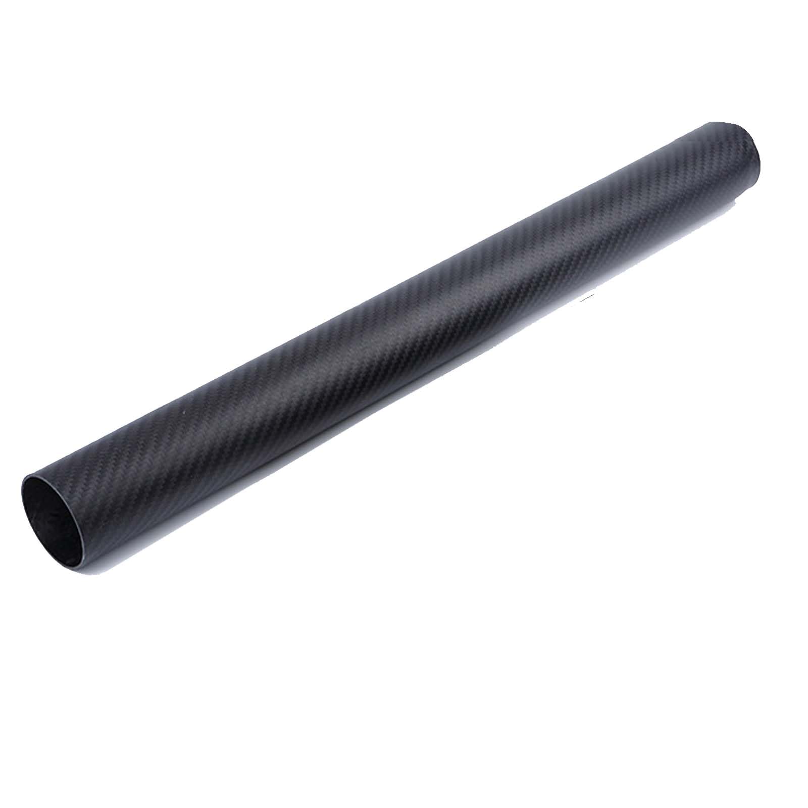 WOFDALY 1M Black Twill Matte Carbon Fiber Tube Hollow Round Composite Pipe Lightweight High Strength Tubing for RC Drone DIY Robotics,6mm*4mm