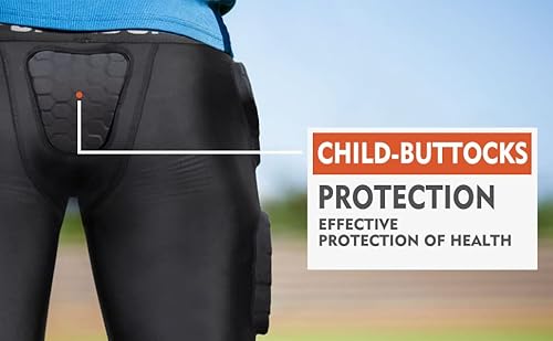 Youth Padded Shorts Protector Kids Boys Girls Protective Compression Shorts For Football Baseball Lacrosse Goalies Rugby Football Girdle #TOP5