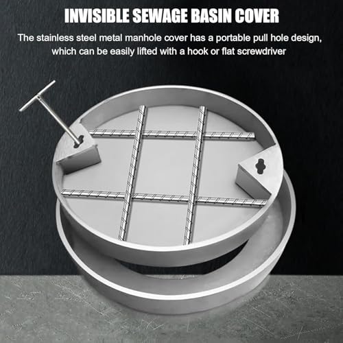Plaque de recouvrement pour bac à sable en acier inoxydable durable 700mm