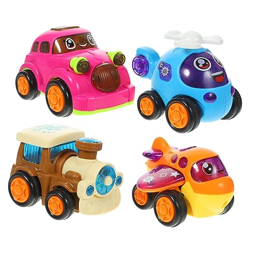 BESTonZON 4 Piezas Coche DE FRICCIÓN Juguetes de Coche para Juguetes para Chicas Toys Toys playmobile Juguete de los del hogar Coche de Juguete Compacto el plastico