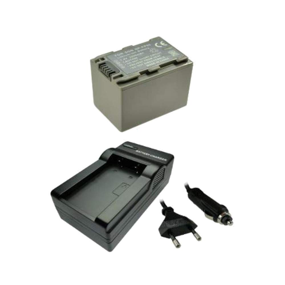Offer im Set: High Performance Camera LiIon Battery + Battery Car Charger with Car Adapter NP700 QM91 NPQM91D NPFM55 NPFM55H NPFM 30 NP 50 NPFM FMFM 51 NP