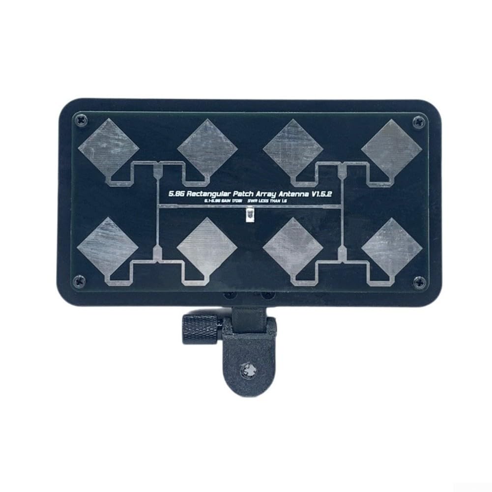 Antenne directionnelle 5,8 GHz 17 dBi Panneau plat avec connecteur SMA pour transmission longue distance FPV et pont WiFi Noir