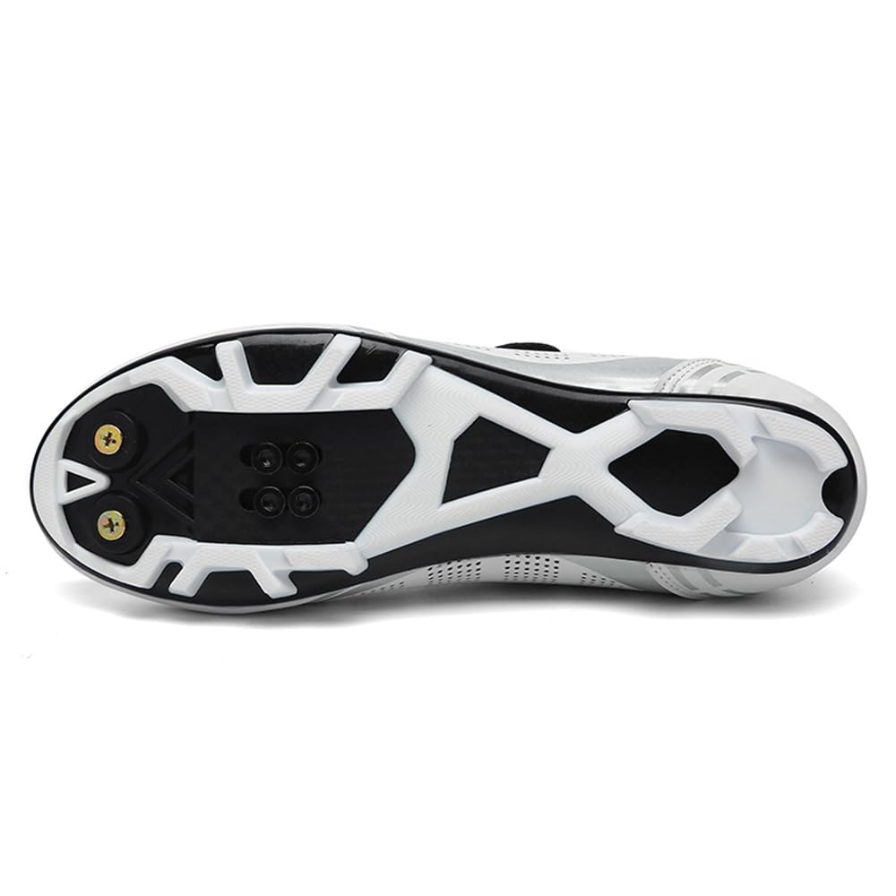Hixingo Zapatilla de Ciclismo Hombre Mujer Zapatos Bicicleta de Montaña Exterior MTB Compatibles con SPD Lock System, Zapatillas de Ciclismo Unisex Adulto, 36-47 EU