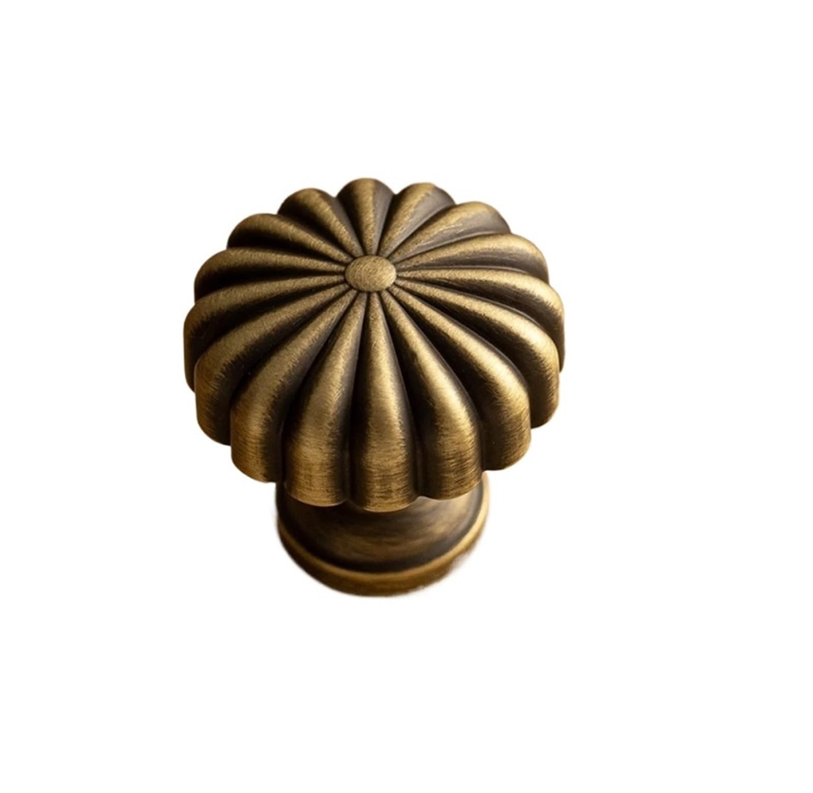 Gwyzax 2017.32-Ab Antique Cabinet Pulls Solid Antique Brass Cabinet Knobs 25Mm 30Mm Brushed Pumpkin Drawer Pulls