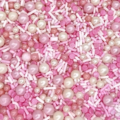 Image of Manvscakes, Valentines, pink and purple sprinkles, cake sprinkles, sprinkles mix, cookie sprinkles, princess cake, cupcake decorations, gluten free, ice cream, edible