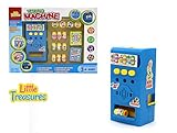 Little Treasures My own Vending Machine Toy 16pcs Set Including Machine, juices, and Coins to Put in. Also has Lighting and Sound Effects, Battery Operated, for Kids Ages 3+