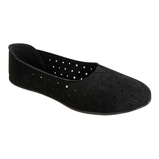 WESTOES Belly Shoes For Ladies/Women | Best For Regular/Office Wear | Budget-Friendly | Cushioned Insoles For All-Day Comfort (WLB01) (Black, UK Footwear Size System, Adult, Women, Numeric, Medium, 5)