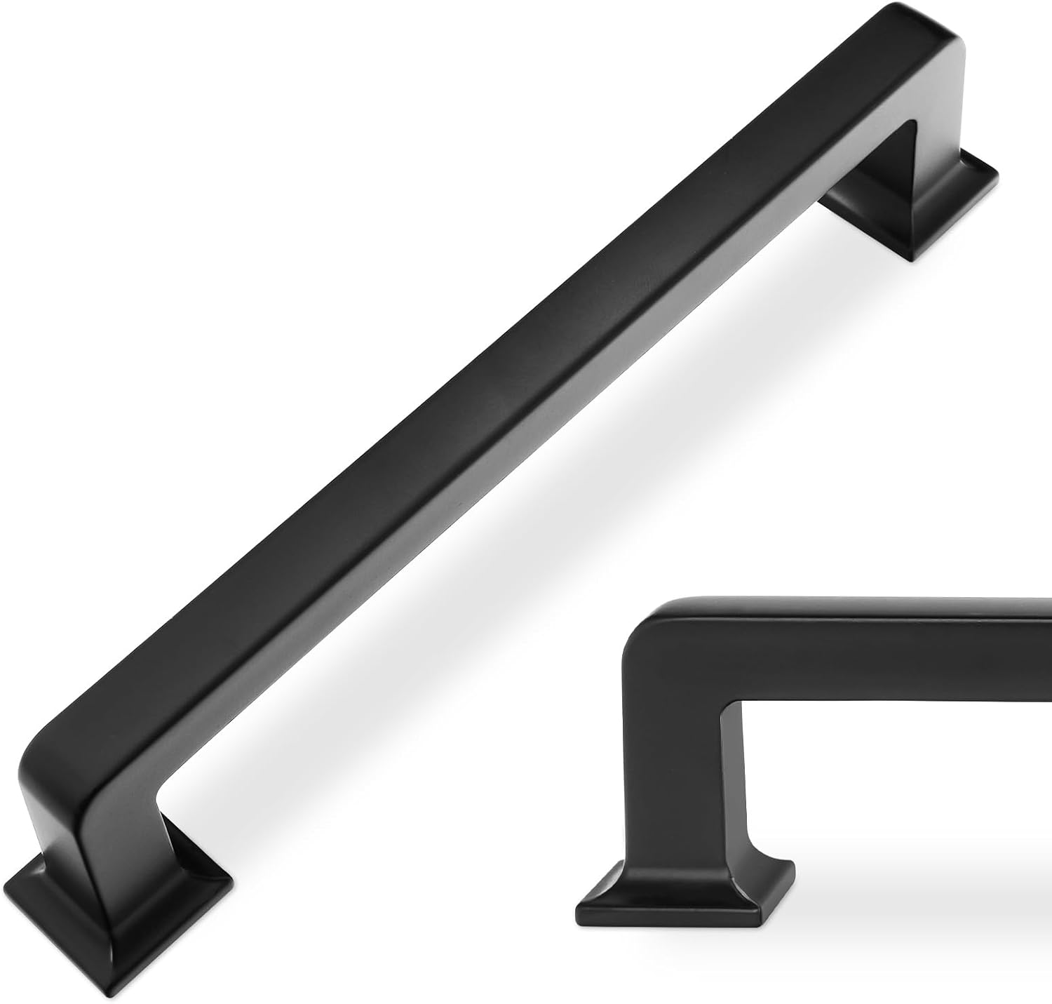 POVEFONK JB30 30 Pack 5 Inch(128mm) Matte Black Kitchen Handles