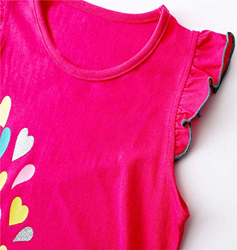 Toddler Girls Summer Clothes Outfit,Whale Top And Shorts Clothing Set Raspberry 3T #TOP2