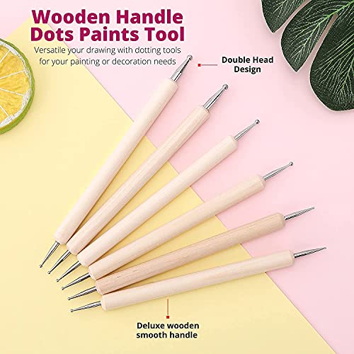 Image of DEZIINE 10 Pcs Ball Stylus Dotting Tools Clay Ceramics Pottery Carving Embossing Sculpting Set