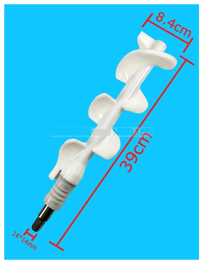 1 jeu de tiges de raclage et d'arbres de mélange, nouvel accessoire, compatible avec Goshen les machines à glaces molles, longueur 39 cm