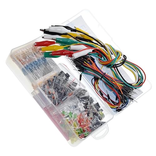 osiuujkw R3 Starter Kit für R3 Entwicklungsplatine, Basiskomponenten Set, Programmierung, ABS LED und Widerstands Kit für ESP32/ESP8266