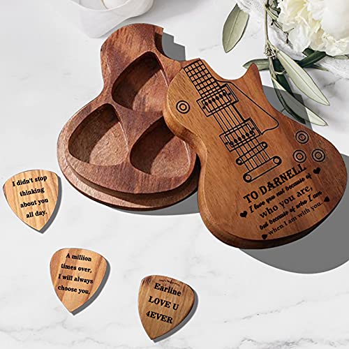 Support de médiator en bois personnalisé avec 3 médiators de guitare,Boîte personnalisée de médiators de guitare, nom… - Les Beatles, Paul McCartney, John Lennon, RIngo Starr, George Harrison Support de médiator en bois personnalisé avec 3 médiators de guitare,Boîte personnalisée de médiators de guitare, nom… – Image 3