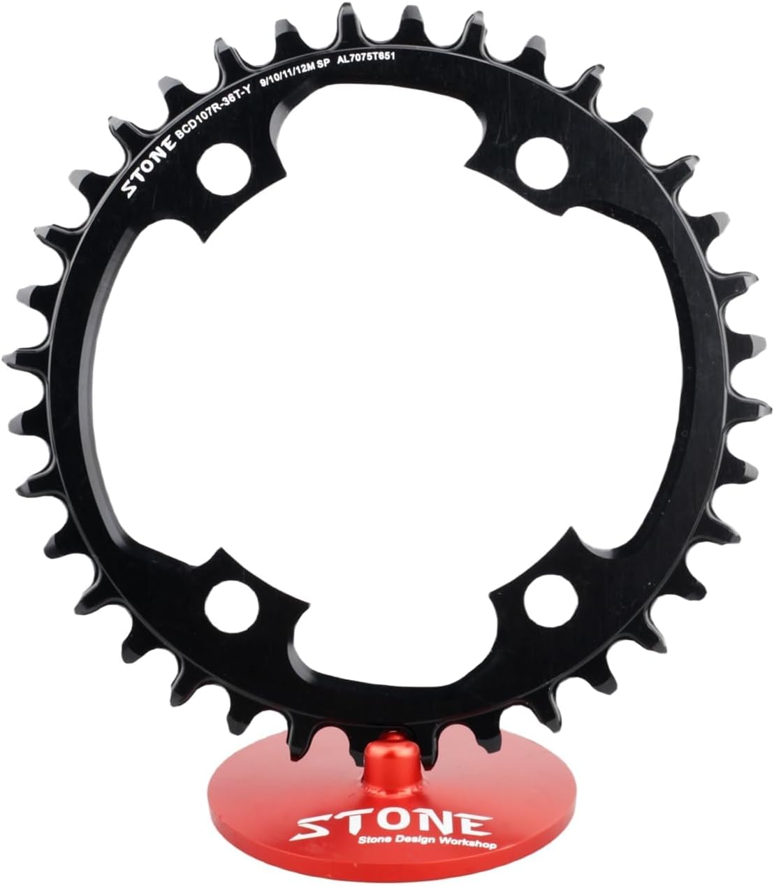 DJC Stone Chainring 107BCD for Sram Rival Crankset Round 107 Bcd Road Bike 34 36 40 42 44 46 48 50 52 54 56 58 60T AXS Flattop