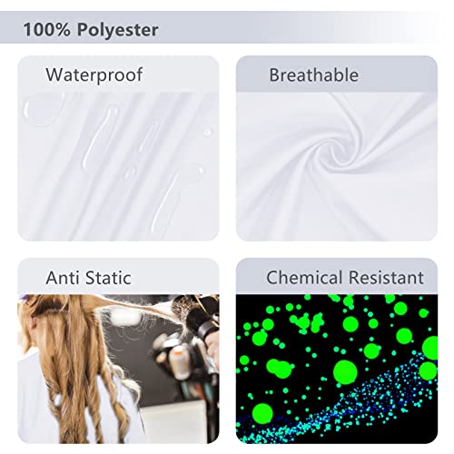 YELEGAI Capa de barbeiro profissional - Capa de corte de cabelo de poliéster grande e leve - Capa de