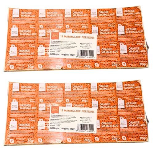Betty Winters Marmalade Portions 30 Pack – 2 x 15 x 20g – Mini Orange Marmalade Pots – 600g...