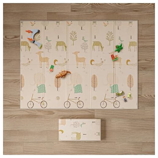 Gupamiga Alfombra de Juegos para Bebe, Alfombra Infantil Acolchada de XPE, Plegable, Antideslizante, Impermeable y de Doble Cara