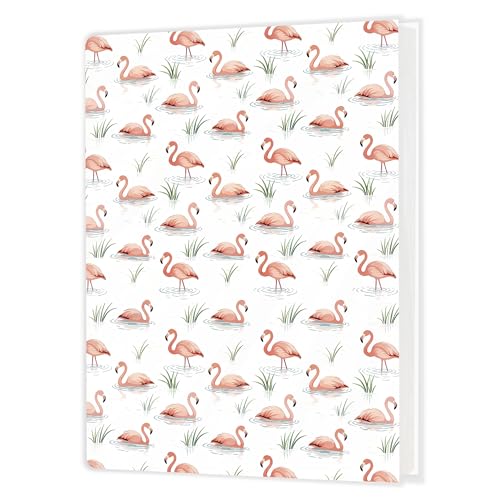 Álbum de fotos Pink Flamingo para 36 fotos de 4x6 pulgadas, regalo para amantes de los flamencos, recuerdo tropical con diseño de pájaro jungle miniatura 1