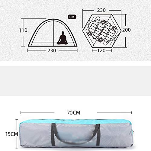 Carpa de Camping Automática para 1 Persona Negra miniatura 2