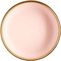 Vista 16 de Plato de cerámica moderno de alta calidad, con borde dorado, plato de porcelana elegante para restaurante, juego de platos de cerámica aptos