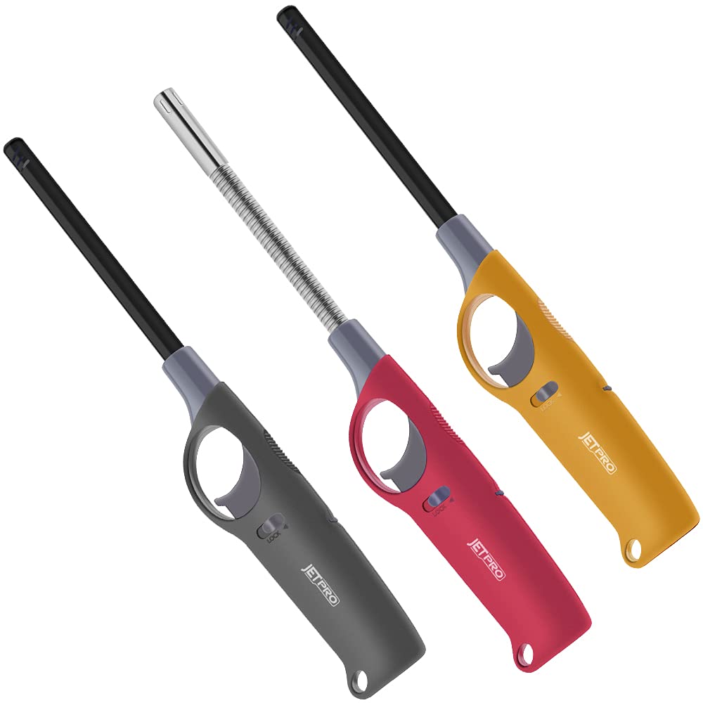 Buy JETPRO 3 Pack Multipurpose Refillable Lighter Value Pack(Empty, No