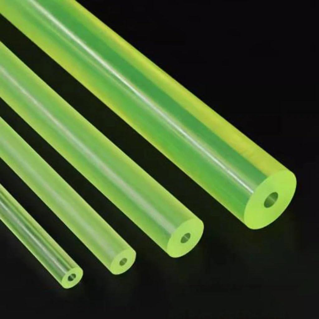 1PCS Polyurethane Hollow Rod, PU Hollow Bar Shock Absorber Gaskets, PU Plastic Pipe Bar With Outer Diameter 16‑60mm, Inner Hole 6‑40mm For Industrial Machinery Vibration Damping(OD 40mm Hole 15mm)