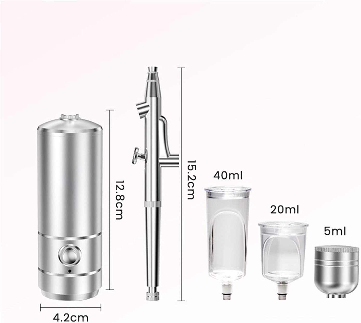 X&Z-XAOY Pulverizador De Oxígeno De Agua A Alta Presión Máquina Facial De Oxígeno Profesional Aerógrafo Nano Spray Hidratante Portátil para La Piel De La Cara