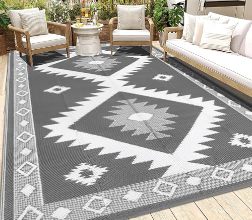 HEBE Outdoor Rug 6'x9' Waterproof for Patios Clearance,...