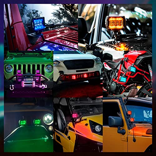 Mictuning S1 Rgbw Led Pods Light With Mictuning K1 Rgbw Led Pods Light Atmosphere Light Bar #TOP7