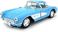 Vista 5 de KiNSMART - 1957 Chevy Corvette Escala 1:34 5" Die Cast Metal Modelo Classic Car Toy