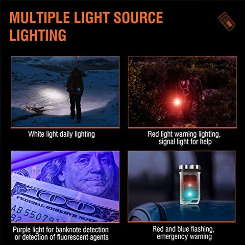 Mini Flashlight, 900 High Lumen Keychain Edc Flashlight, Super Bright Pocket Usb Rechargeable Small Tactical Handheld Led Flash Light With Magnetic Waterproof For Camping, Hiking, Emergencies #TOP5