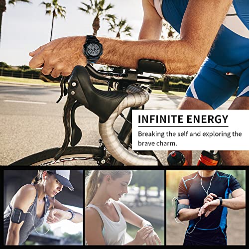 Tempaky Relógio de pulso infantil moda multifuncional à prova d'água para esportes ao ar livre reló