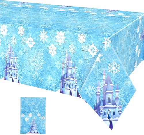 FunHot Mermaid Tablecloth, Purple Mermaid Table Cover, 54 x 108 Inch Rectangle Mermaid Scales Print Tablecloth for Kids Girls Birthday Ocean Under the Sea Mermaid Themed Party Decorations
