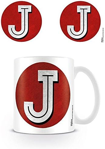 Vintage Letter 'j' Ceramic Mug