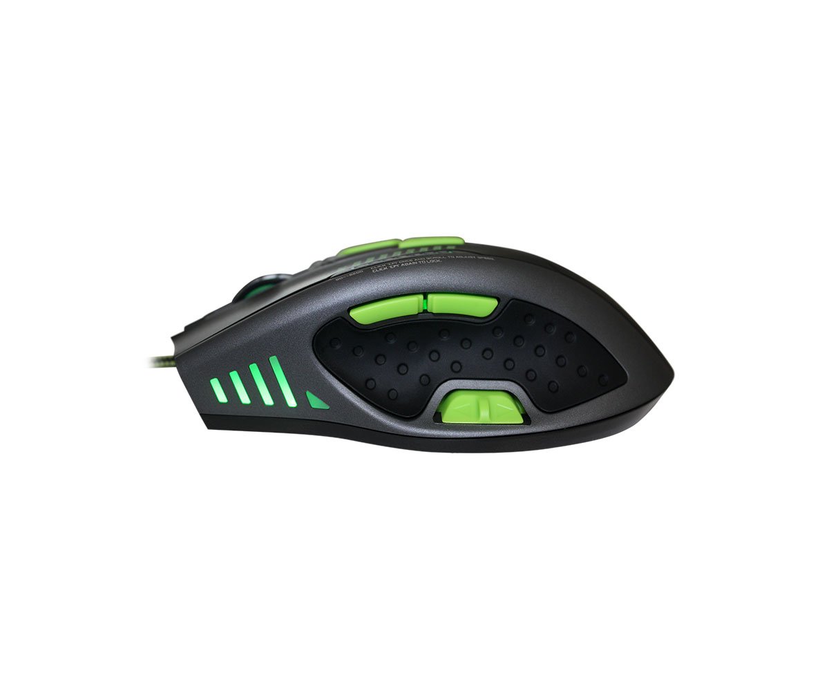 Keep out Gaming X9PRO - Ratón Gaming láser, Color Gris, Verde y Negro