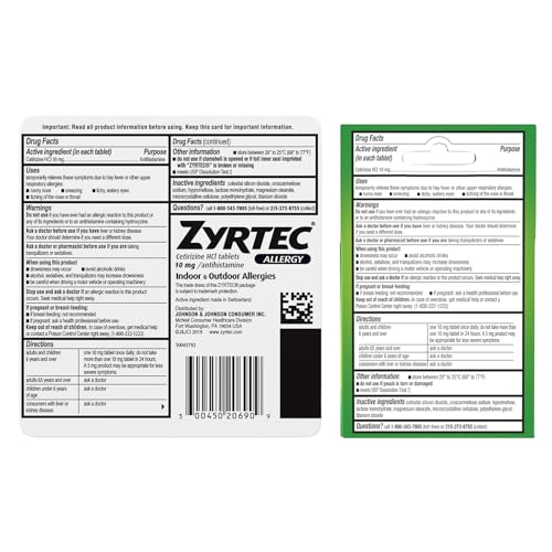 Zyrtec 24 Hour Allergy Relief Tablets thumb #9