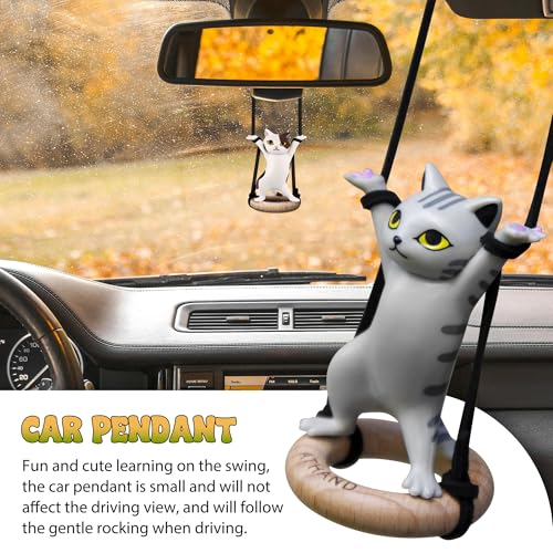 50% Off Cute Cat Rearview Mirror Pendant Car Decor
